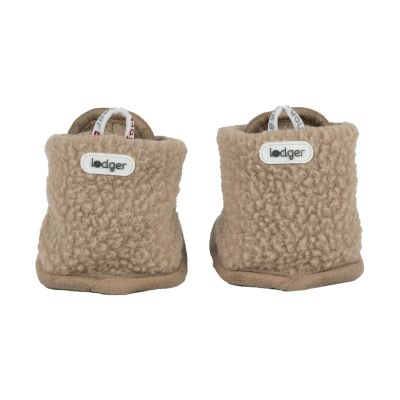 Lodger Slofjes - 0-3 Mnd - Teddy Fleece - Beige Lodger Slofjes - 0-3 Mnd - Teddy Fleece - Beige