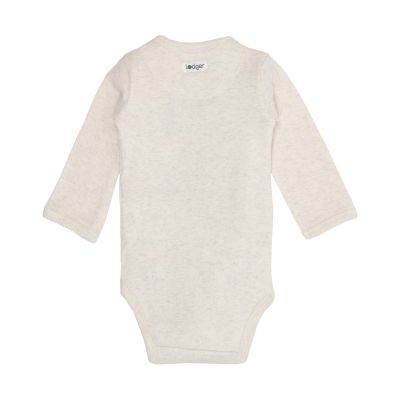 Lodger Melange Romper Lange Mouwen - Maat 50 - Birch Lodger Melange Romper Lange Mouwen - Maat 50 - Birch