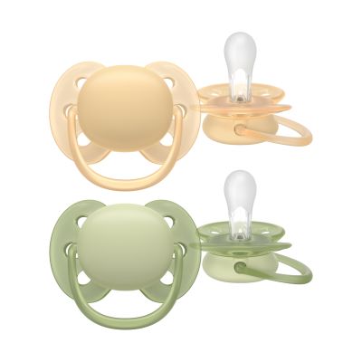 Philips Avent Ultra Soft Fopspeen - 6-18 Mnd - 2 Stuks - Plant-based Philips Avent Ultra Soft Fopspeen - 6-18 Mnd - 2 Stuks - Plant-based