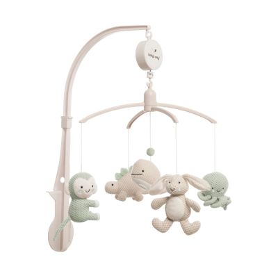 Baby&#039;s Only Muziekmobiel Animals Laurel Green / Warm Linen