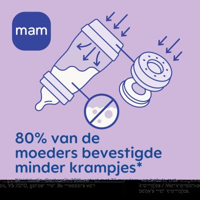 MAM Easy Start Anti-Colic Babyfles - 160 ml - Lila
