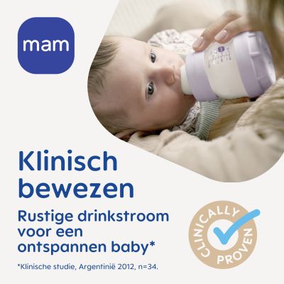 MAM Easy Start Anti-Colic Babyfles - 160 ml - Lila
