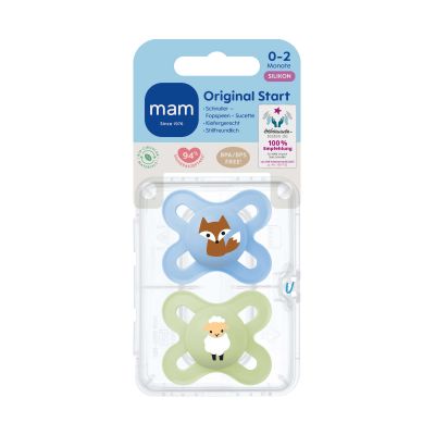 MAM Original Start Fopspeen - 0-2 Mnd - Blue MAM Original Start Fopspeen - 0-2 Mnd - Blue