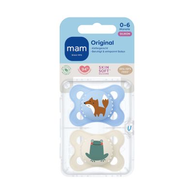 MAM Original Fopspeen - 0-6 Mnd - Blue MAM Original Fopspeen - 0-6 Mnd - Blue