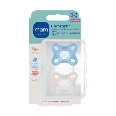 MAM Comfort Fopspeen - 0-3 Mnd - Blue MAM Comfort Fopspeen - 0-3 Mnd - Blue