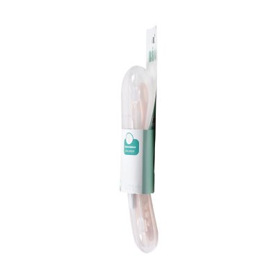 Beaba Siliconen Lepelset 1ste Leeftijd met Reisetui - Duo Cotton Candy / Marshmallow Beaba Siliconen Lepelset 1ste Leeftijd met Reisetui - Duo Cotton Candy / Marshmallow