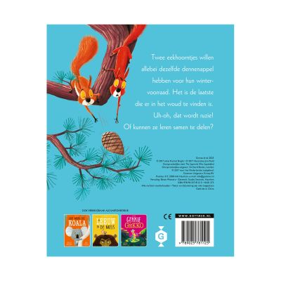 Gottmer Kartonboek - Twee vechtende eekhoorntjes Gottmer Kartonboek - Twee vechtende eekhoorntjes