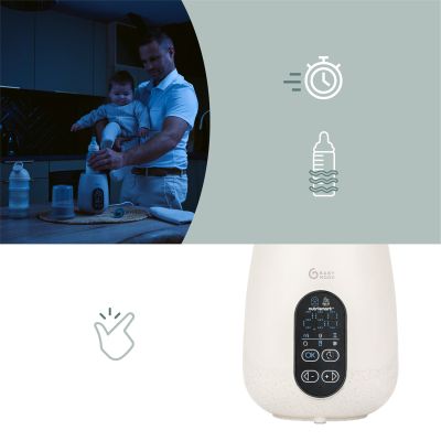 Babymoov NutriSmart+ Flessenwarmer - Mineral Beige Babymoov NutriSmart+ Flessenwarmer - Mineral Beige