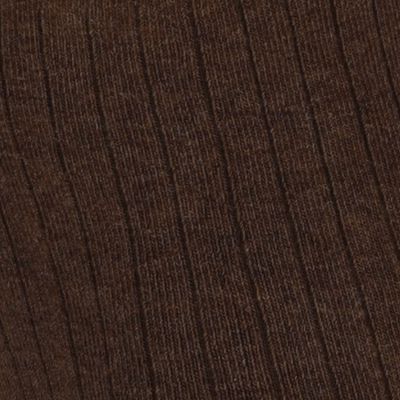 Apollo Rib Cotton Maillot - Maat 56/62 - Dark Brown Melange