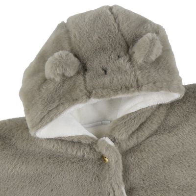 Noukie's M&M25 Poncho Imitatiebont - 6 - 12 Mnd - Kaki Noukie's M&M25 Poncho Imitatiebont - 6 - 12 Mnd - Kaki