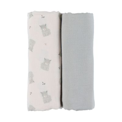Noukie's F&O Doeken - 2 Stuks - 100 x 100 cm - Mousseline