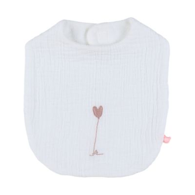 Noukie's Slabbetjes Set - Vintage Flowers - Wit/Roze Noukie's Slabbetjes Set - Vintage Flowers - Wit/Roze