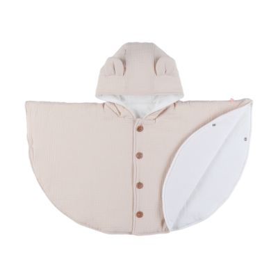 Noukie’s Poncho - Dino - Beige - 6-18 mnd