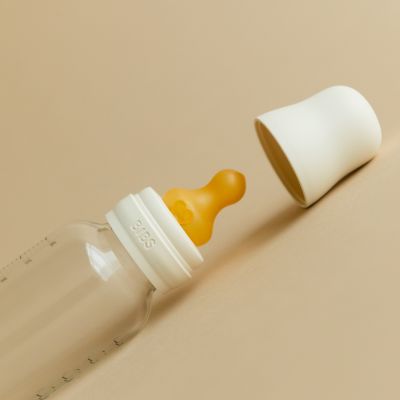 BIBS Fles - Medium Flow - 2 Stuks - 270 ml - Latex - Ivory BIBS Fles - Medium Flow - 2 Stuks - 270 ml - Latex - Ivory