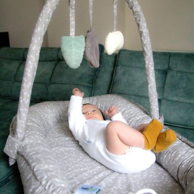 Babyjem Babynest met Speeltjes Grijs Babyjem Babynest met Speeltjes Grijs