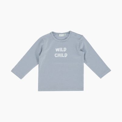 Babylook T-Shirt Lange Mouw Wild - Maat 56 - Ashley Blue Babylook T-Shirt Lange Mouw Wild - Maat 56 - Ashley Blue