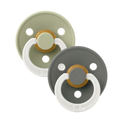 BiBs Glow In The Dark Fopspeen - Rond - 2 Stuks
