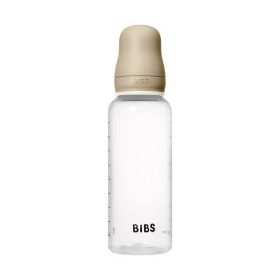 Bibs Glow Glazen Fles - 270 ml - Siliconen Flesspeen - Vanilla