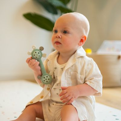 Bo Jungle Siliconen Rammelaar - Jade