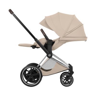 Cybex E-Priam 5 Style 2-in-1 Kinderwagen Chrome Brown - Cozy Beige Cybex E-Priam 5 Style 2-in-1 Kinderwagen Chrome Brown - Cozy Beige