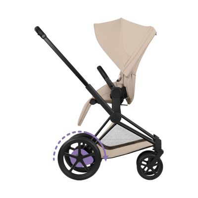 Cybex E-Priam 5 Comfort 2-in-1 Kinderwagen Matt Black - Cozy Beige Cybex E-Priam 5 Comfort 2-in-1 Kinderwagen Matt Black - Cozy Beige
