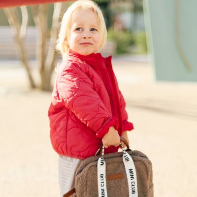 Childhome Mini Club Kinderrugzak - Signature - Teddy - Zacht Bruin Childhome Mini Club Kinderrugzak - Signature - Teddy - Zacht Bruin