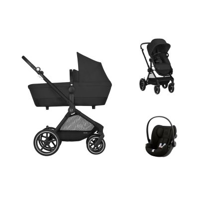 Cybex EOS Basic One Box 3-in-1 Kinderwagen - Moon Black
