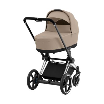 Cybex E-Priam 4 2-in-1 Kinderwagen Chrome Brown - Chrome - Cozy Beige Cybex E-Priam 4 2-in-1 Kinderwagen Chrome Brown - Chrome - Cozy Beige