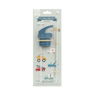 A Little Lovely Company Dop, Rietje & Borstel Set - Vehicles
