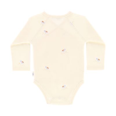 DAY Overslagromper Lange Mouw - Cream - Mt. 62/68 DAY Overslagromper Lange Mouw - Cream - Mt. 62/68