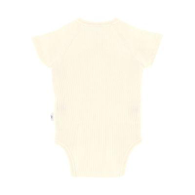 DAY Overslagromper Korte Mouw Rib - Mt. 50/56 - Cream DAY Overslagromper Korte Mouw Rib - Mt. 50/56 - Cream