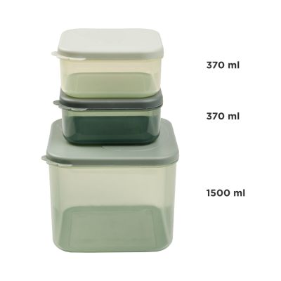 Done By Deer Snackbox Set L - Elphee - 3 Stuks - Green