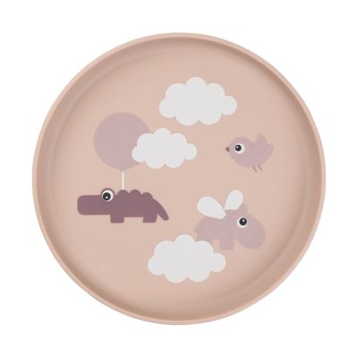 Done By Deer Bord - Happy Clouds - Rond - Silicone - Powder