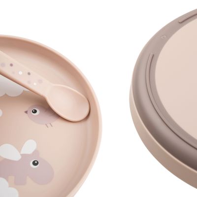 Done By Deer Bord - Happy Clouds - Rond - Silicone - Powder