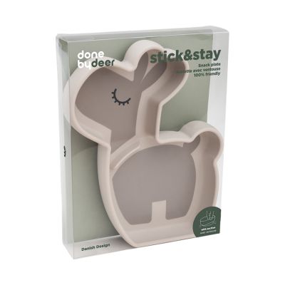 Done By Deer Stick & Stay Snack Bord - Lalee - Silicone - Sand Done By Deer Stick & Stay Snack Bord - Lalee - Silicone - Sand