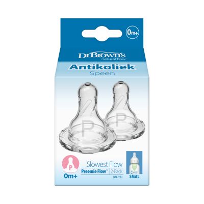 Dr. Brown's Flesspeen Standaard Hals Prematuur 2-Pack Dr. Brown's Flesspeen Standaard Hals Prematuur 2-Pack