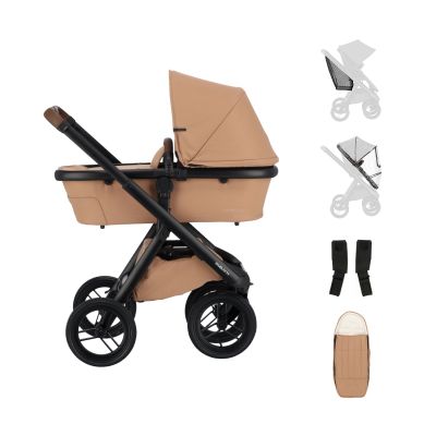 Dubatti One E6 2-in-1 Kinderwagen Black/Dark Brown