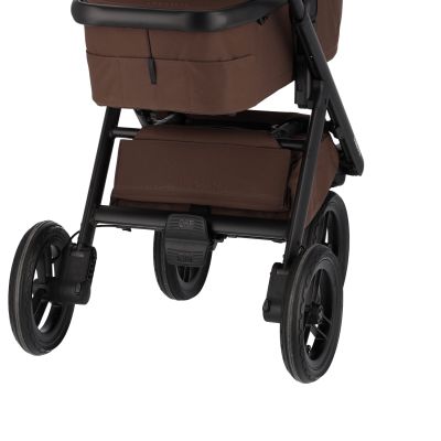 Dubatti One E6 2-in-1 Kinderwagen Black/Dark Brown - Walnut Brown Dubatti One E6 2-in-1 Kinderwagen Black/Dark Brown - Walnut Brown