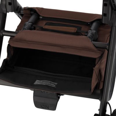 Dubatti One E6 2-in-1 Kinderwagen Black/Dark Brown - Walnut Brown Dubatti One E6 2-in-1 Kinderwagen Black/Dark Brown - Walnut Brown