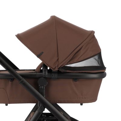 Dubatti One E6 2-in-1 Kinderwagen Black/Dark Brown - Walnut Brown Dubatti One E6 2-in-1 Kinderwagen Black/Dark Brown - Walnut Brown