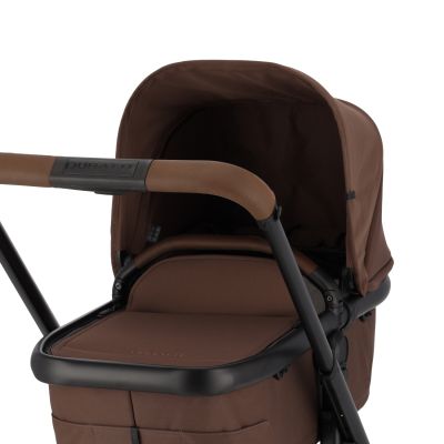Dubatti One E6 2-in-1 Kinderwagen Black/Dark Brown - Walnut Brown Dubatti One E6 2-in-1 Kinderwagen Black/Dark Brown - Walnut Brown