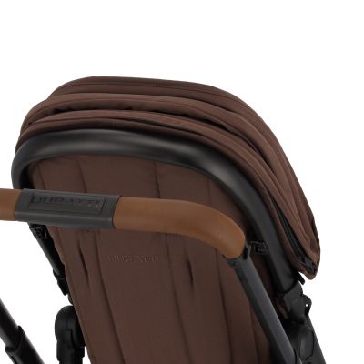 Dubatti One E6 2-in-1 Kinderwagen Black/Dark Brown - Walnut Brown Dubatti One E6 2-in-1 Kinderwagen Black/Dark Brown - Walnut Brown