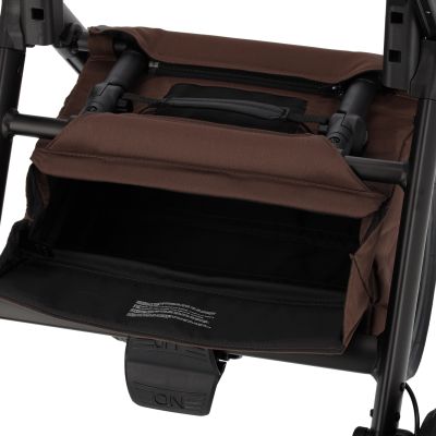 Dubatti One E6 2-in-1 Kinderwagen Black - Walnut Brown Dubatti One E6 2-in-1 Kinderwagen Black - Walnut Brown