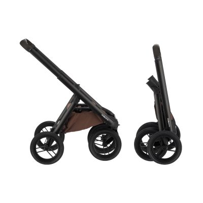 Dubatti One E6 2-in-1 Kinderwagen Black - Walnut Brown Dubatti One E6 2-in-1 Kinderwagen Black - Walnut Brown