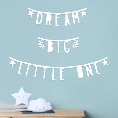 A Little Lovely Company Letter Banner - White A Little Lovely Company Letter Banner - White