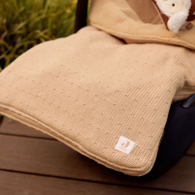 Jollein Sprinkle Knit Voetenzak - Groep 0+ 3/5 Punts Gordel - Hazel
