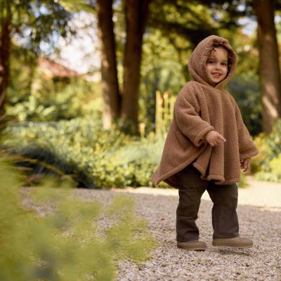 Jollein Teddy Cosy Poncho - Fleece - Dark Hazel Jollein Teddy Cosy Poncho - Fleece - Dark Hazel