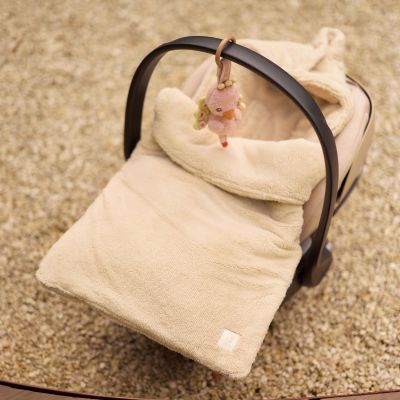 Jollein Fluffy Voetenzak - Groep 0+ 3/5 Punts Gordel - Sand