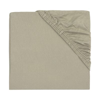 Jollein Juniorhoeslaken Jersey Olive Green 70 x 140/75 x 150 cm Jollein Juniorhoeslaken Jersey Olive Green 70 x 140/75 x 150 cm