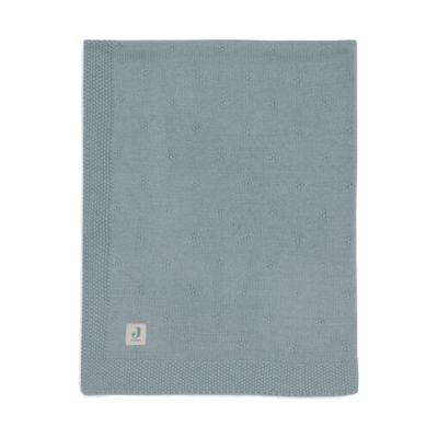 Jollein Cosy Knit Ledikantdeken - 100 x 150 cm - Sea Green